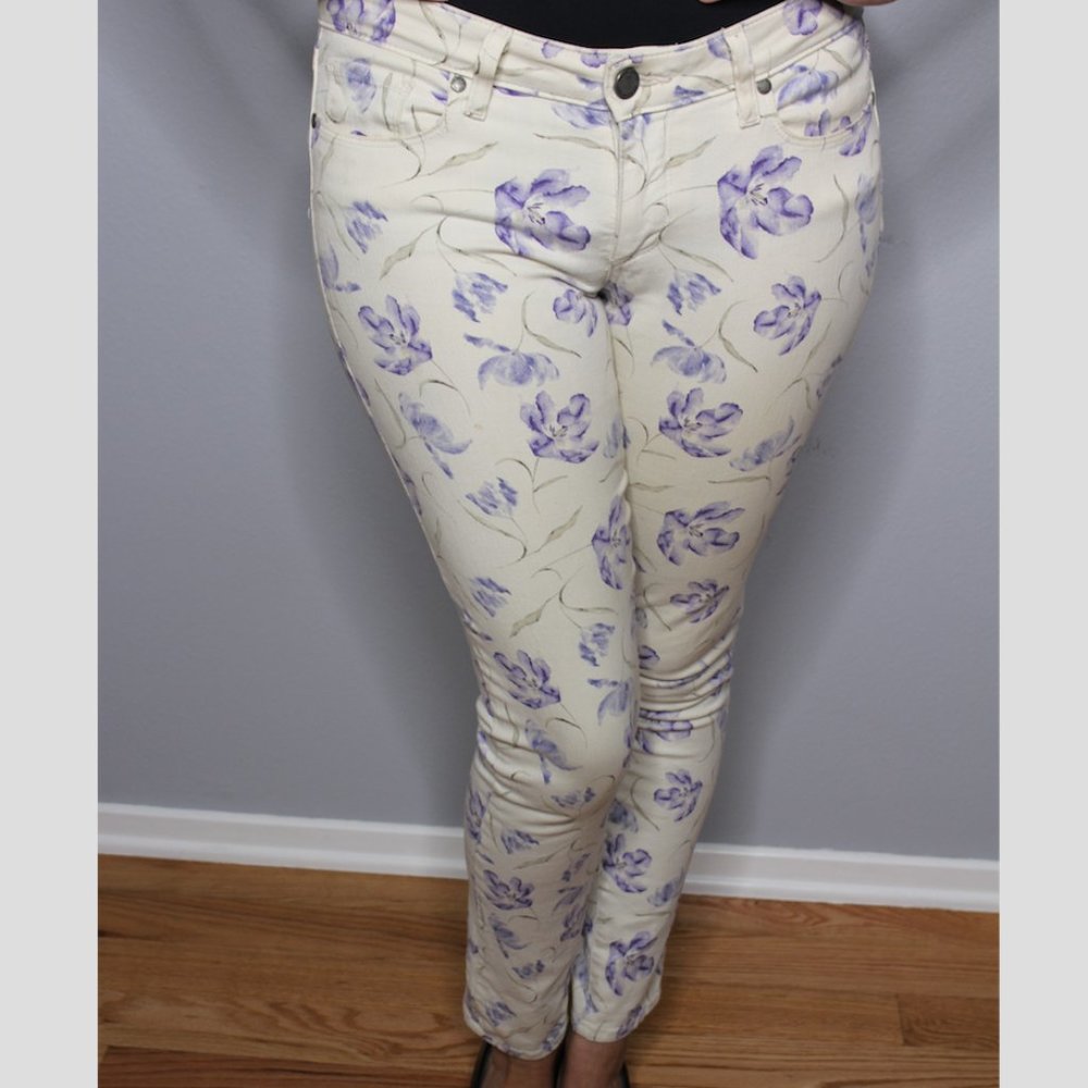 Paige Skyline Sophie Alice Floral-Print Jeans